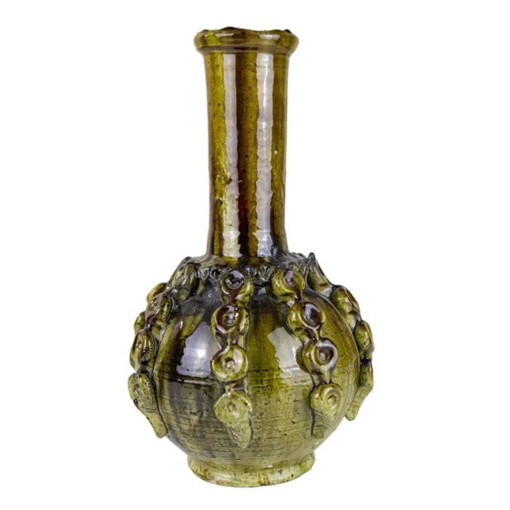 Authentische Tamegroute Keramikvase – Marokkanisches Kunsthandwerk Grün glasiert 50cm – Vasen, Porzellan (photo 3 of 6)