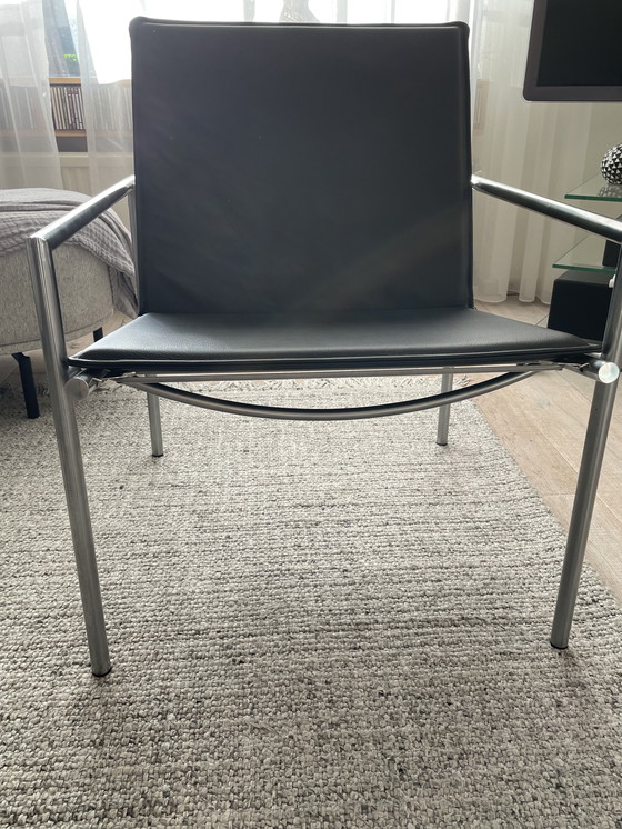 Image 1 of Armchair SZ 03 Ohman 1012-1000 by Martin Visser/Spectrum black leather new condition