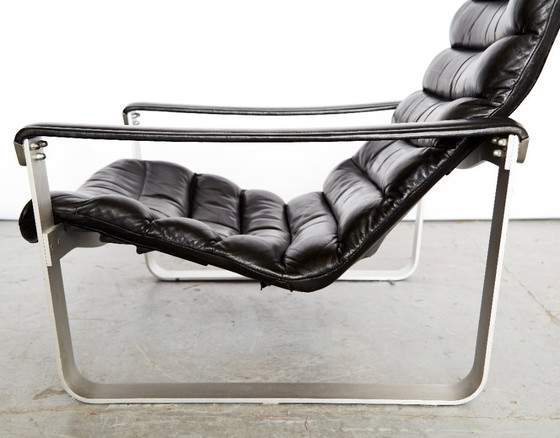 Image 1 of Fauteuil lounge et ottoman Ilmari Lappalainen « Pulkka » pour ASKO