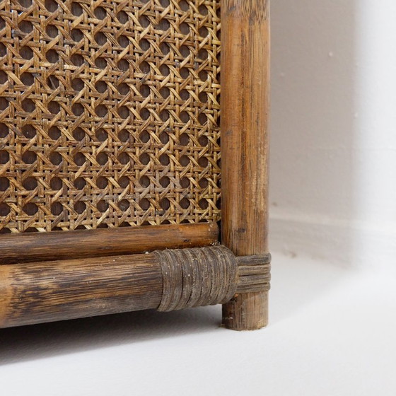 Image 1 of Étagère/Bar en bambou et rotin des années 70