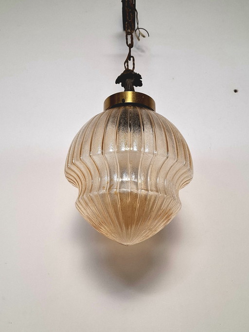 Suspension en verre de Murano des années 1960