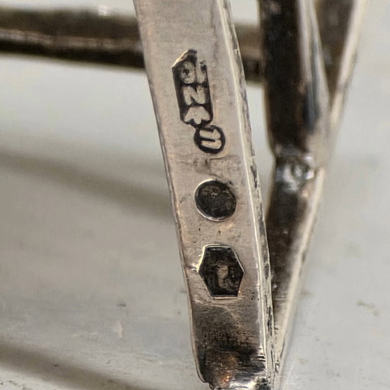 Image 1 of Mecedora y mesa en miniatura de plata Niekerk, 1979