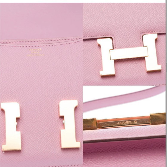 Image 1 of Borsa HERMES Constance in cuoio viola - 103409