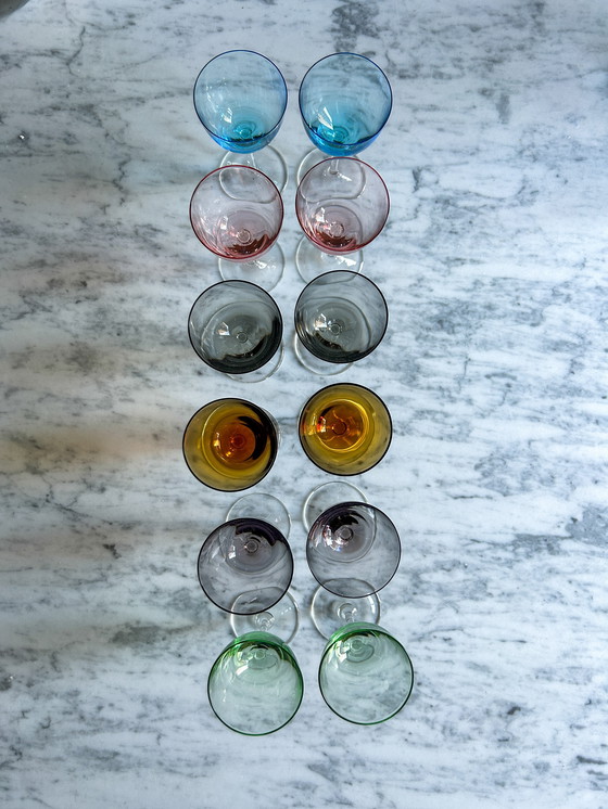 Image 1 of 12x Likörgläser italienisch 1950er Jahre