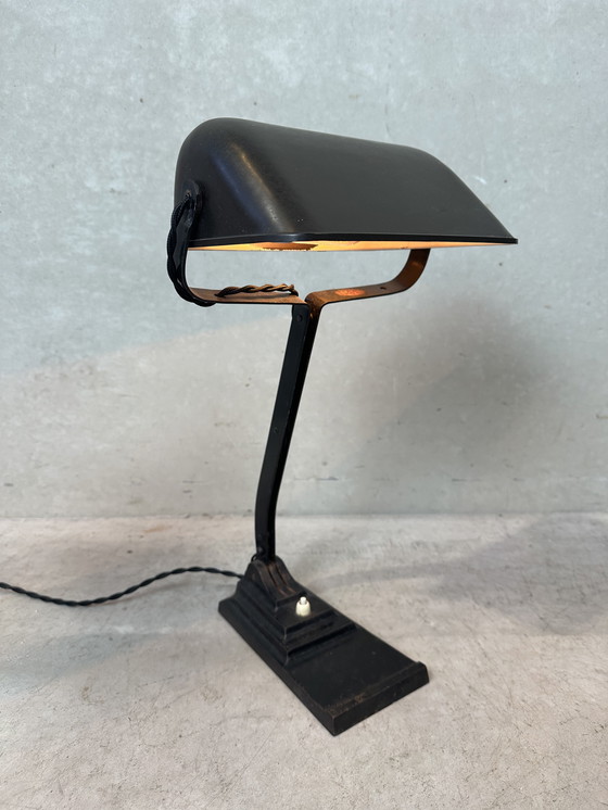 Image 1 of Lampada da notaio originale Erpe - Modello 52 - Bachelite e ghisa