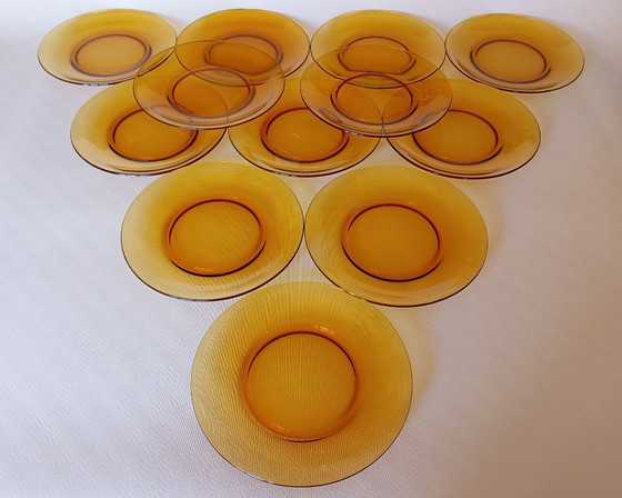 Image 1 of Vereco vintage amber dinner plates