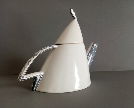 Olga Benedek /Hongaarse DeForma! Groep/ - Memphis Milano/Postmodern "Platina" Luxe Theeservies 1986 (photo 3 of 15)