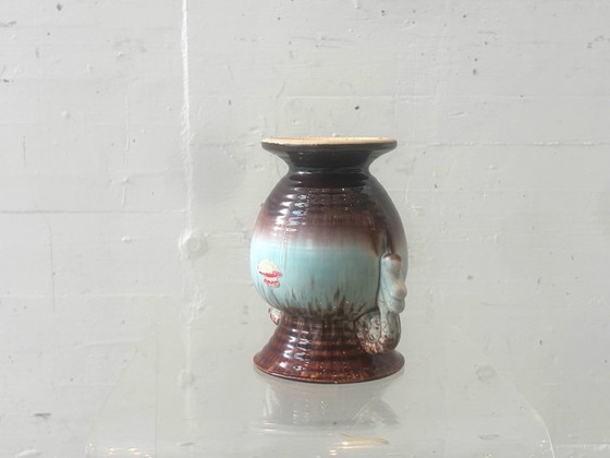 Vintage Ceramic Handled Vase by Bay Model 92-15 (photo 7 of 12)