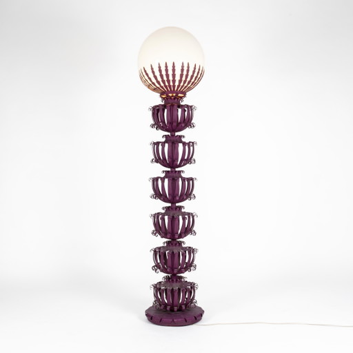 Lampada da terra vintage Hollywood Regency