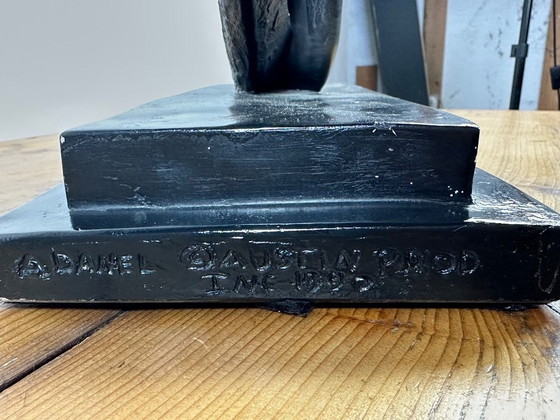 Image 1 of Regule statue "The Dancer with Drapery" signed A. Danel 1990