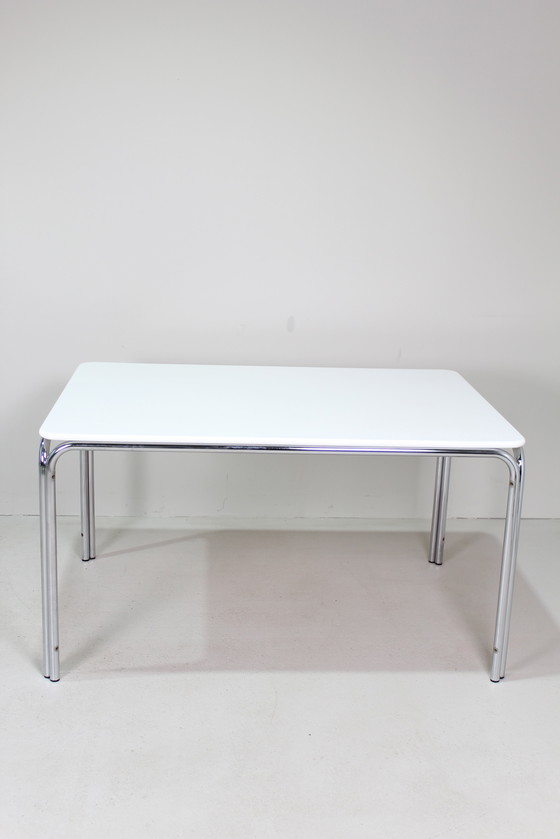 Image 1 of Vintage Design Eettafel, Wit, TECTA Jaren '70