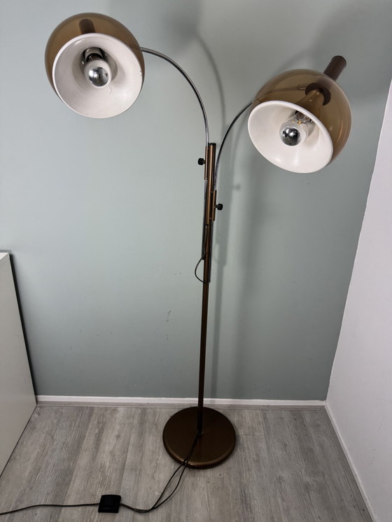 Image 1 of Vintage space age Dijkstra vloerlamp trompet Mushroom