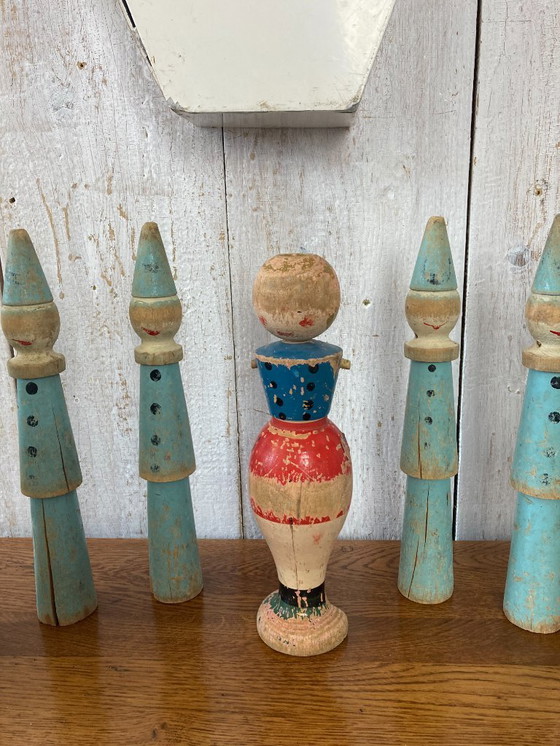 Image 1 of Serie von 10 alten Kegeln