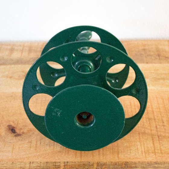 Image 1 of Porte-œufs vintage en fonte verte : design français