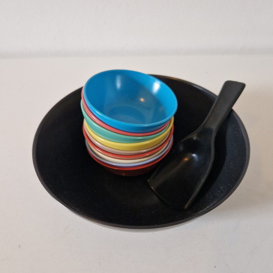 Image 1 of Set di ciotole per snack vintage anni '50 con arachidi