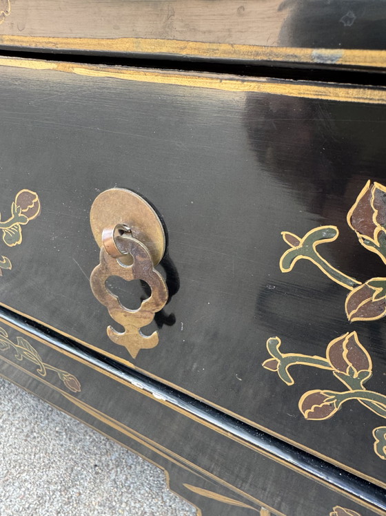 Vintage Tianjin gelakte Chinese meubels – High boards, Wood, Stone (photo 6 of 15)