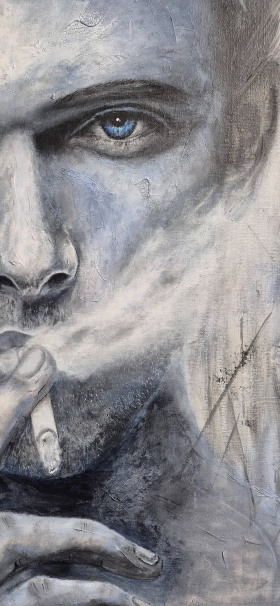 À contre-courant - Peinture technique mixte – Peintures et dessins, Canvas (photo 7 of 12)