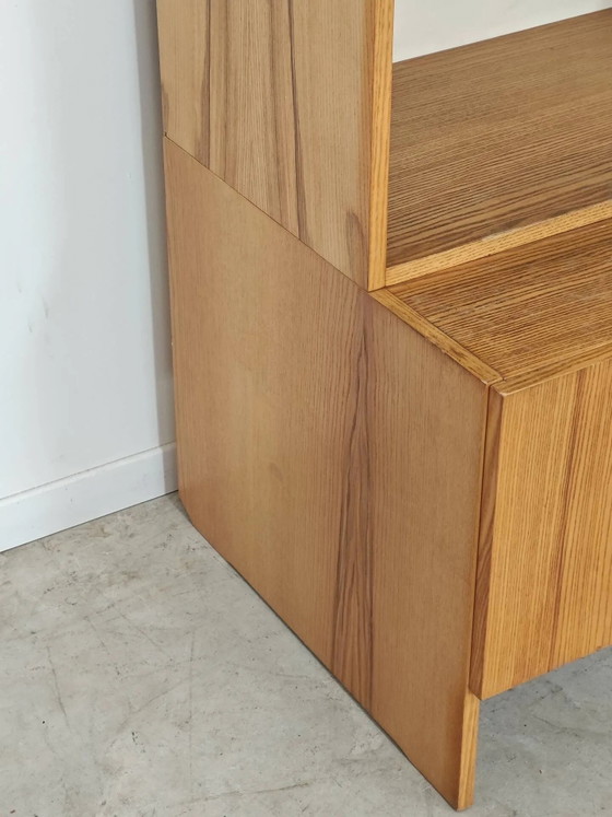 Antiker hoher Fernsehschrank, Kommodenschrank von Drevotex Zamberk. – Vitrine, Wood, Mid Century Modern (photo 10 of 22)
