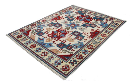 Origineel handgeknoopt Ziegler Kazak tapijt, 200 x 154 cm. Nieuw en in uitstekende staat.
