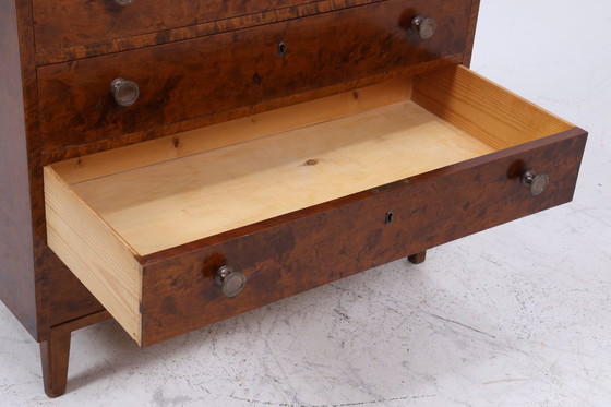 Image 1 of Donkere vintage ladekast | Mid Century ladekast | Retro 60s houten opbergmeubel #04-13