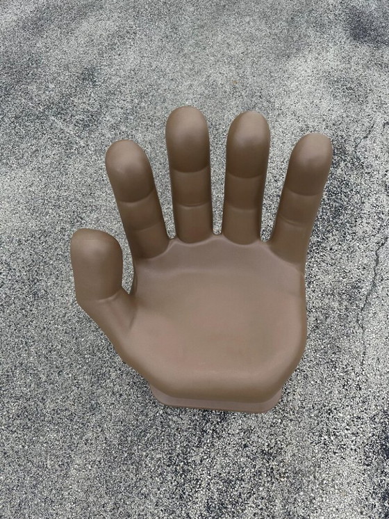 Image 1 of Light Brown / Tan Left Hand Shaped Chair 32" Tall Adult Size 70's Retro Eames iCarly New