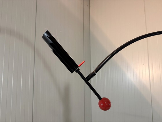 Image 1 of Lampadaire réglable Robert Haussmann pour Swiss Lamps International 1980