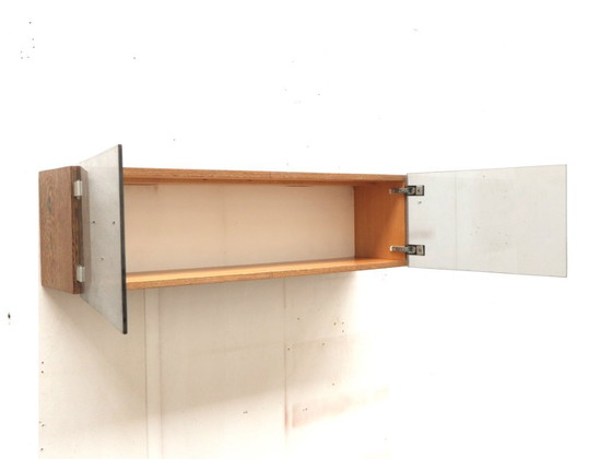 Image 1 of Vintage Wengé hangend dressoir van Banz Bord gemaakt in de jaren ’70