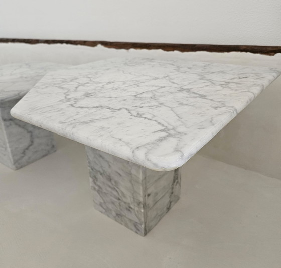 Image 1 of Italian 1970's marble salontafels  Mid-Century Vintage 