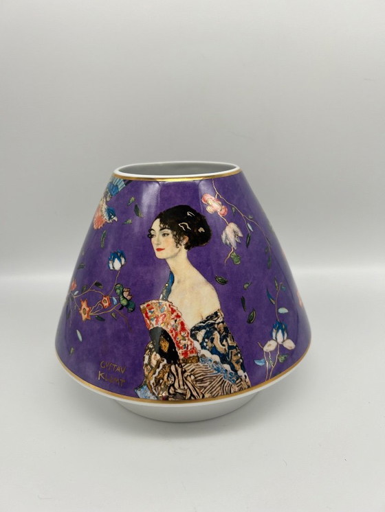 Image 1 of Klimt porcelain vase produced by Goebel Artis Orbis