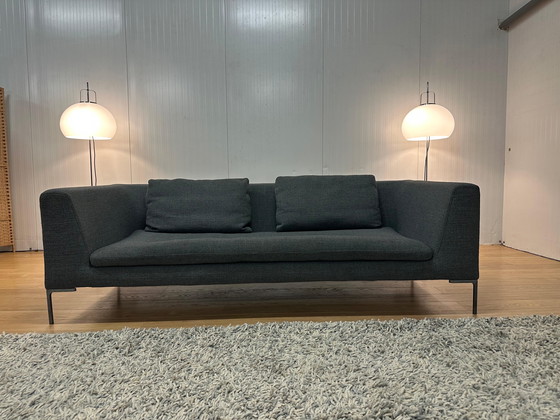 Image 1 of Divano a 3 posti Charles B&amp;B Italia ricondizionato grigio