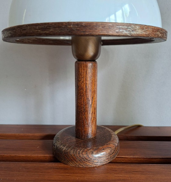 Mushroom Table Lamp Steinhauer 1970s – Glass, Metal (photo 6 of 7)