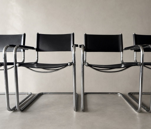 4x originele Mart Stam S34 stoelen – Goethe-Institut, c70s