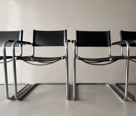 Image 1 of 4 originale Mart Stam S34 Stühle – Goethe-Institut, ca. 1970er Jahre