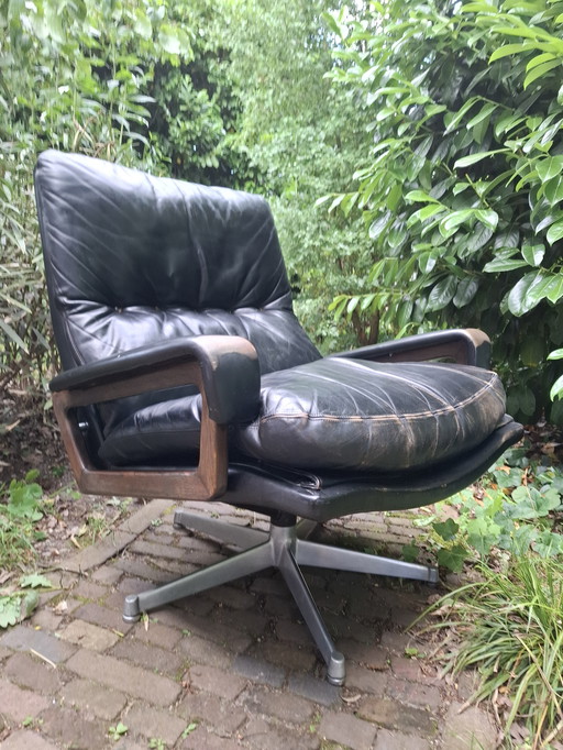Fauteuil vintage design king chair Strässle midcentury