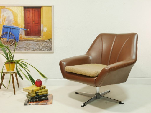 Vintage swivel chair from the 1970s, lounge chair, cocktail chair, Mid Century Modern