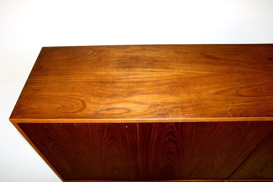 Scandinavisch Teakhouten Dressoir, Zweden, Jaren 50, Messing, Scandinavian (foto 5 van 8)