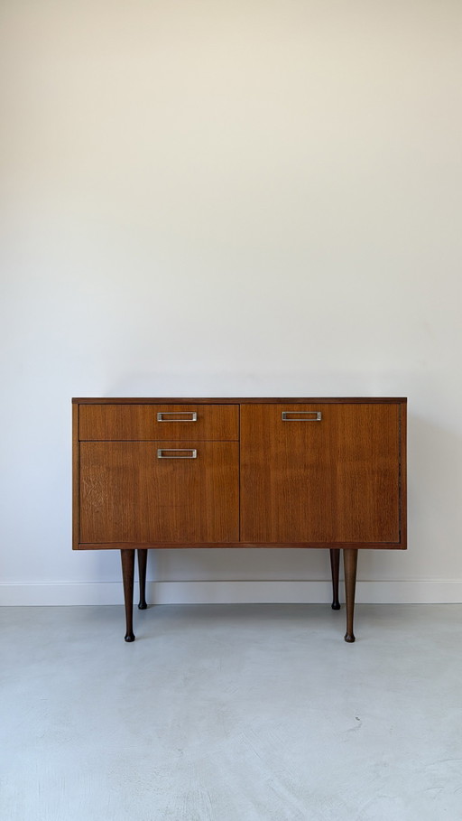 Vintage teak wooden sideboard