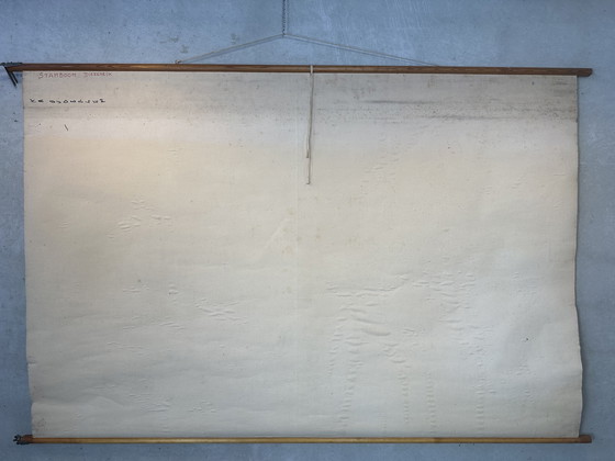 Image 1 of XL Vintage Linen School Map 'Relationships of the Animal Kingdom'