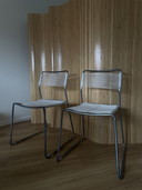 Ensemble de 2 chaises IKEA Melker "Spaghetti" - Lisa Norinder Design