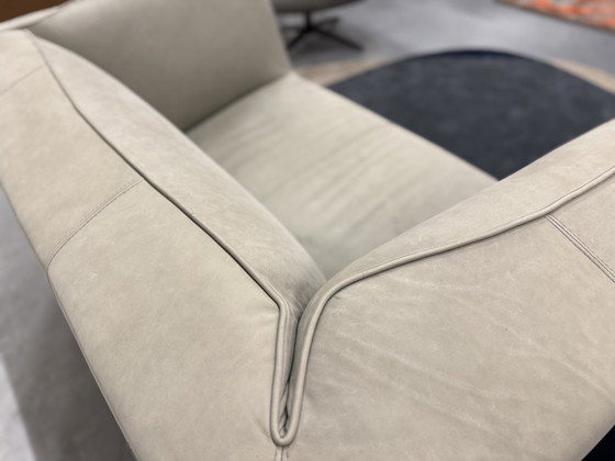 Image 1 of Canapé deux places Pode Marv en cuir Danza couleur ardoise