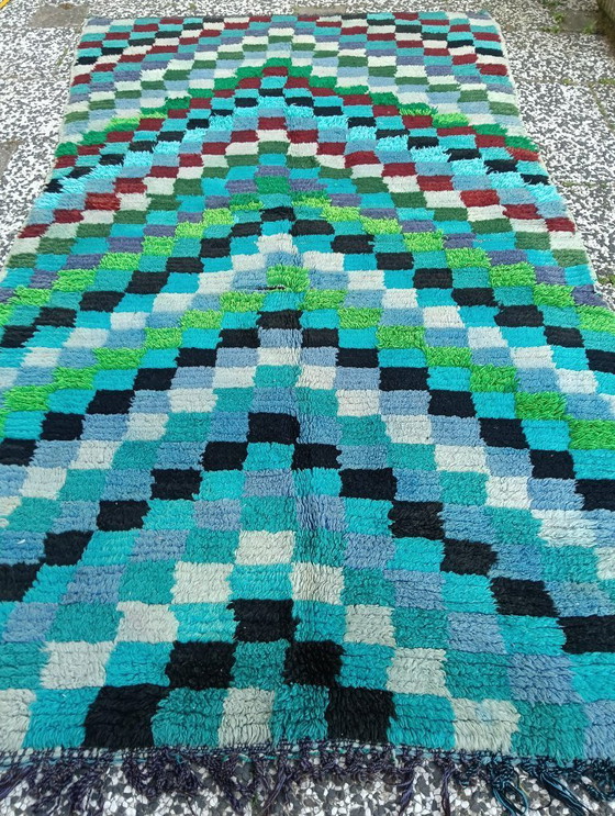 Image 1 of Hand-knotted Berber wool rug 255x140cm