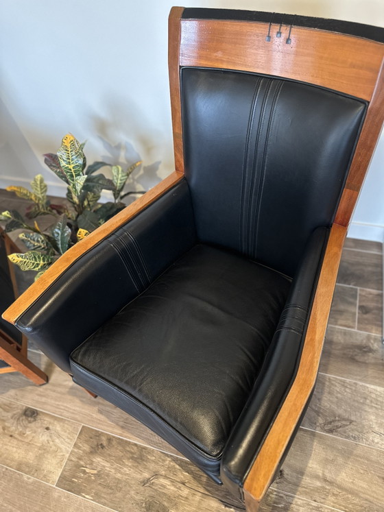Schuitema Chairs – Armchairs, Wood, Leather (photo 3 of 5)