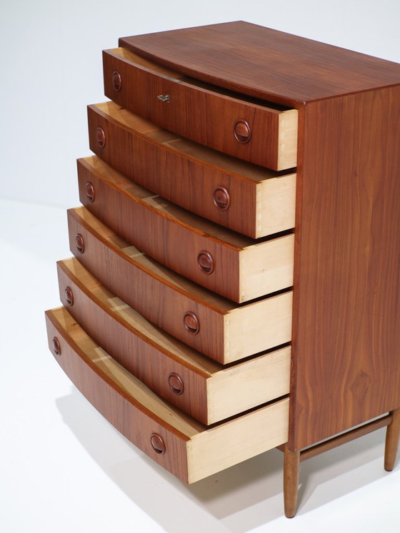 Cassettiera Vintage Danese in Teak Curvo Kai Kristiansen – Cassettiere, Wood (photo 14 of 16)
