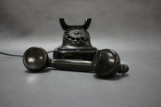 Image 1 of Telefono a rotelle Bakelitte di Tesla, metà secolo, 1950