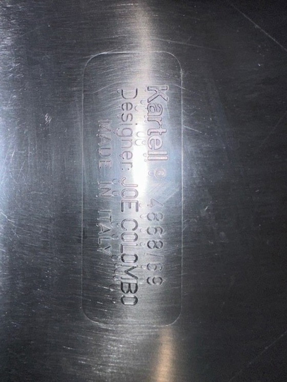 Image 1 of 4 x Sedia Universale n. 4868 - Joe Colombo per Kartell - Nero - Vintage 1967