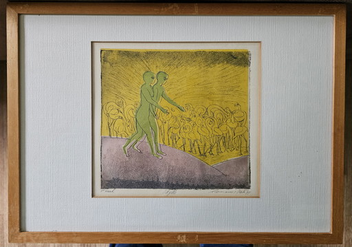 Herman van Valen - Grabado "Idilio"