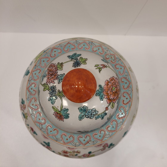 Image 1 of Jarrón Tibor Familia Rosa, Porcelana China, Guangxu, Fin. Xix – Pp. S. Xx. - China