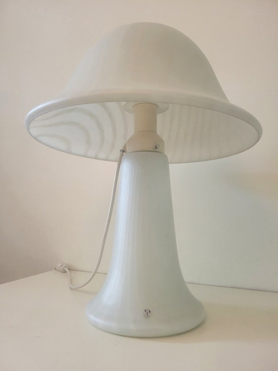 Image 1 of Grande lampe champignon de Peill & Putzler en verre zébré