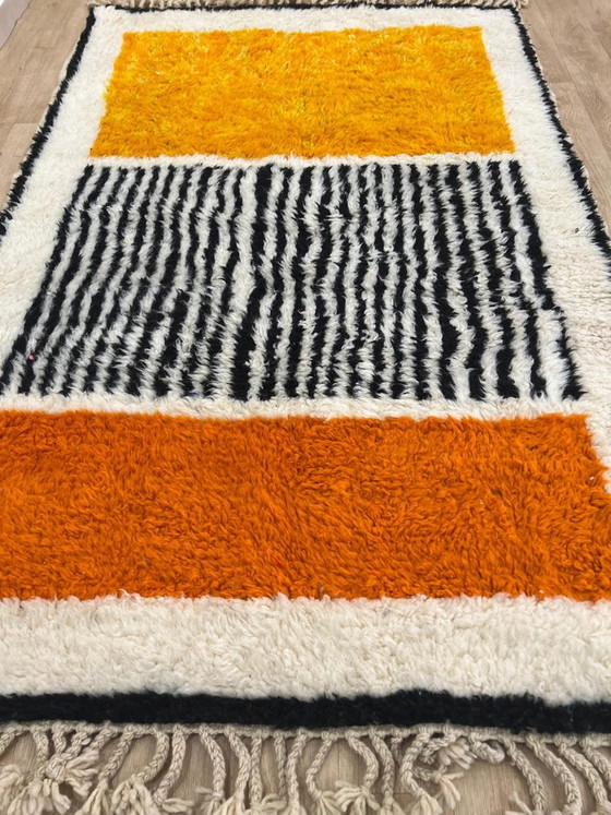 Alfombra naranja de 300 cm x 210 cm. – Wool (photo 9 of 11)