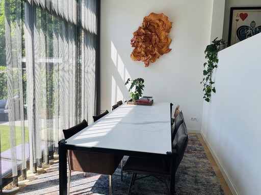 Table de salle à manger en marbre 300 x 100 cm